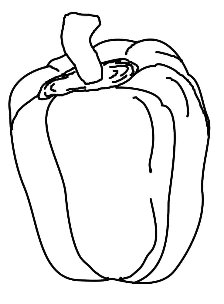 Print bell pepper coloring page download, print or color online for free