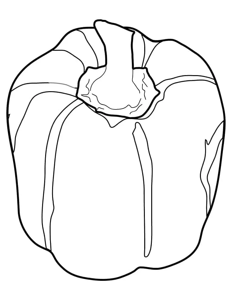 Bell pepper coloring pages coloringlib