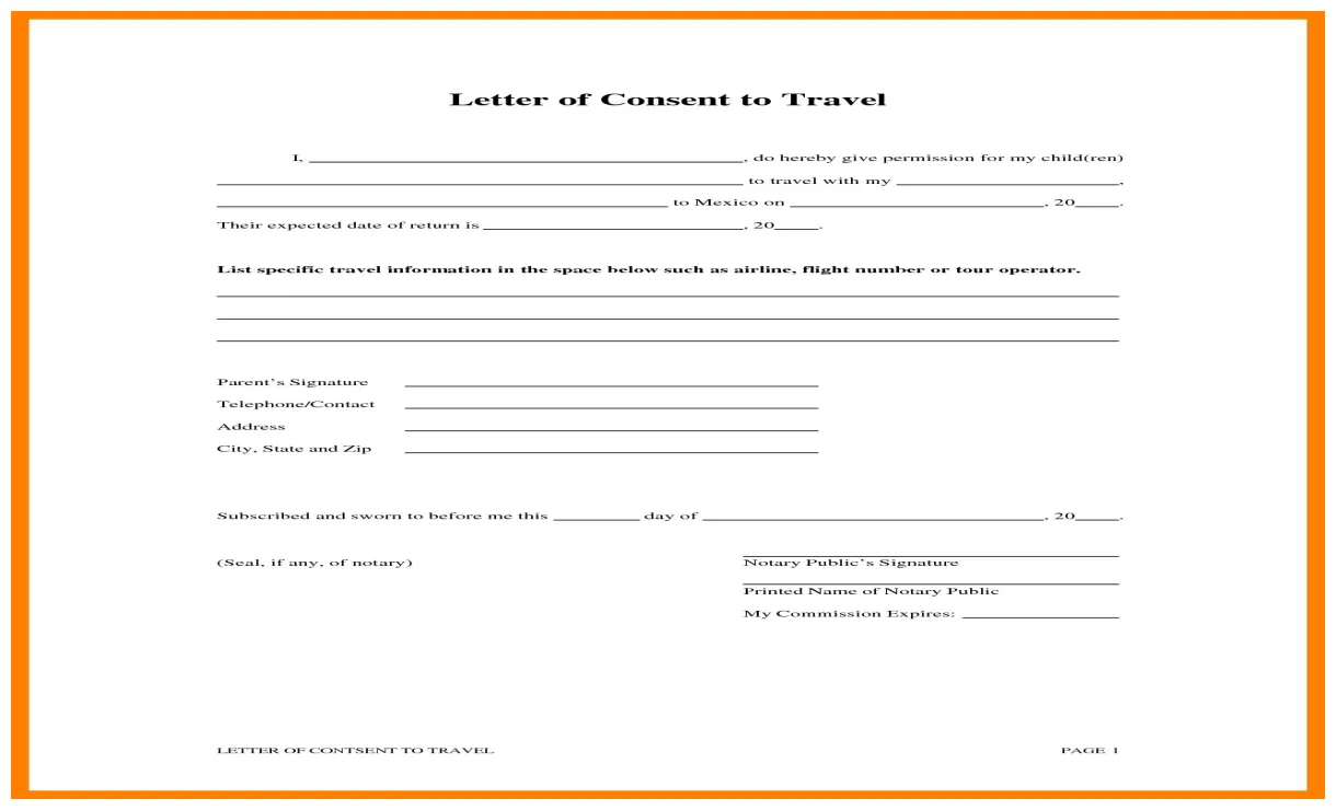 16+ travel authorization letter examples to download