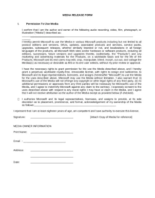 Permission for use and release doc template pdffiller