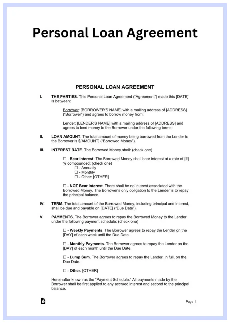 Sample printable forms template 2023