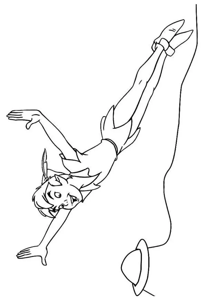 Free printable peter pan coloring pages for kids