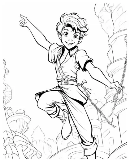 Peter pan coloring pages