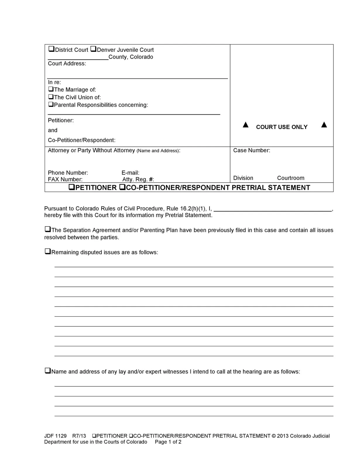 Petition sample template