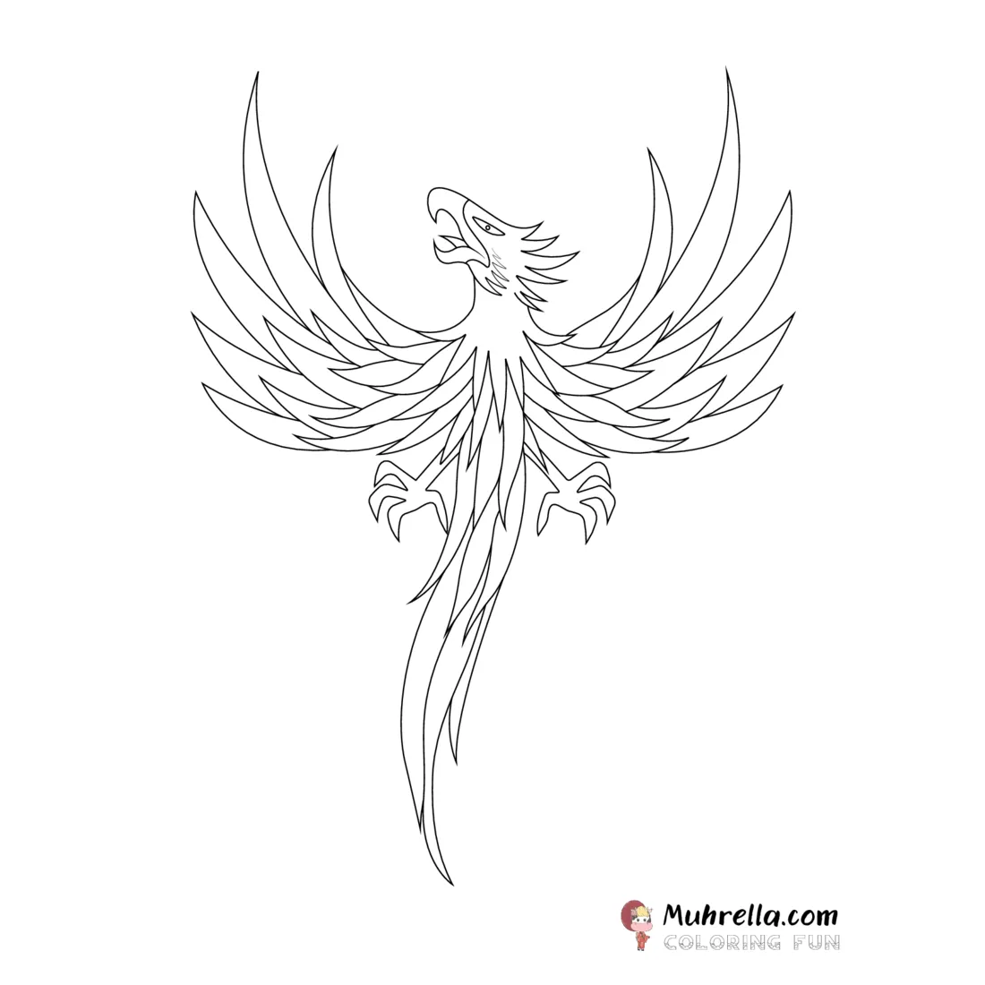 Phoenix Coloring Page
