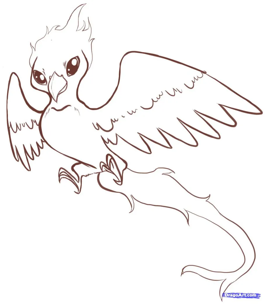 Phoenix Coloring Page at GetDrawings | Free download