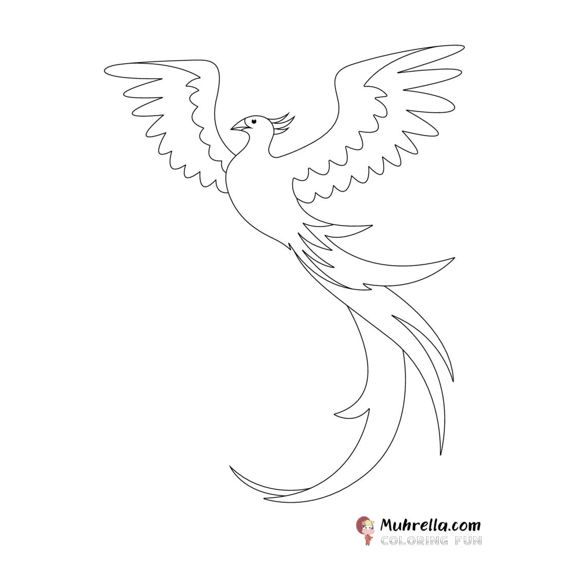 Phoenix Coloring Page