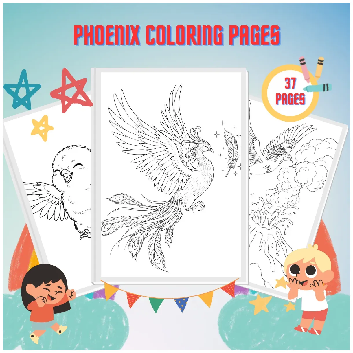 37 Phoenix Coloring Pages - Printable & Fun | SSColoring