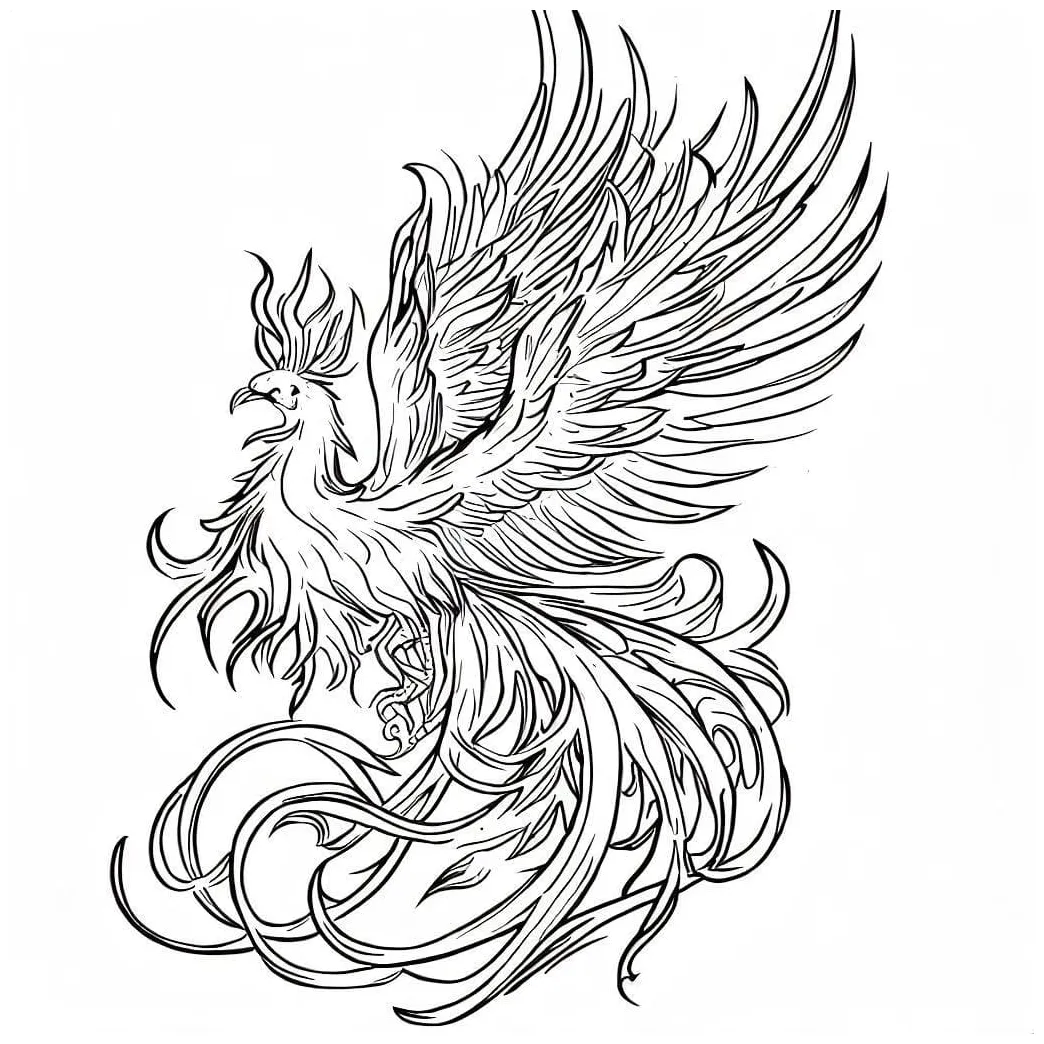 Phoenix coloring pages - ColoringLib