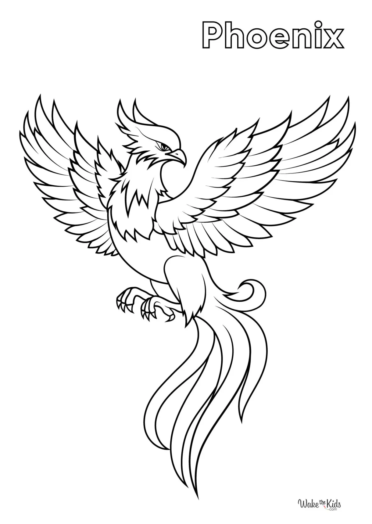 Phoenix Coloring Pages (Free Printable PDFs) | WakeTheKids
