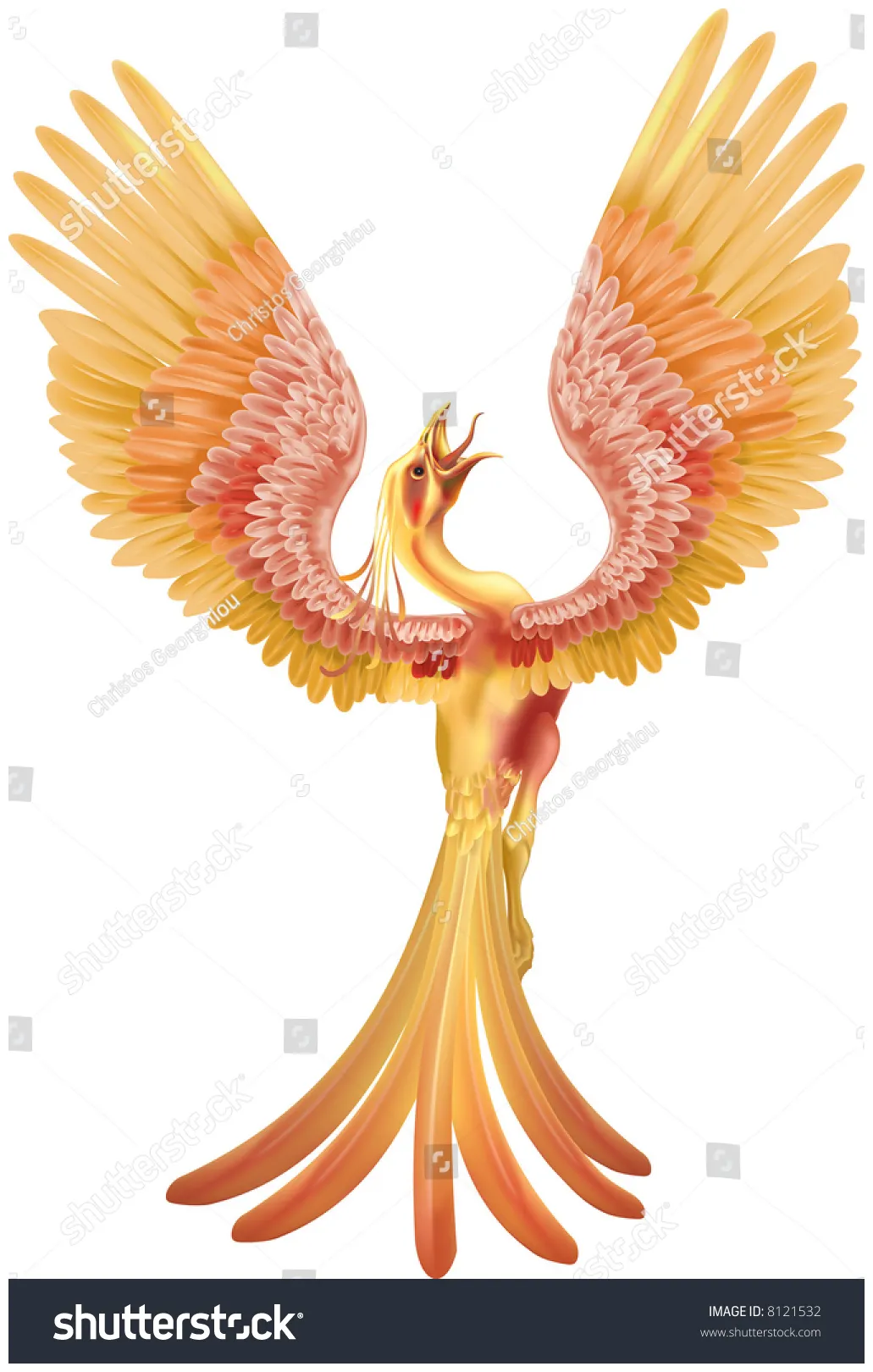 Phoenix rising ashes stock illustration 8121532 shutterstock