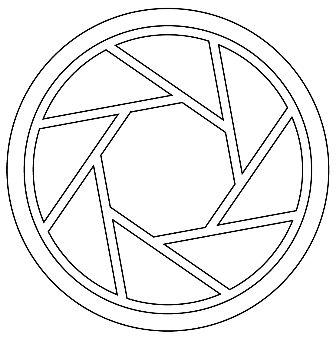 Camera lens coloring page colouringpages