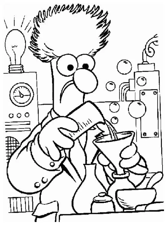 Physics scientist coloring page free printable coloring pages for kids