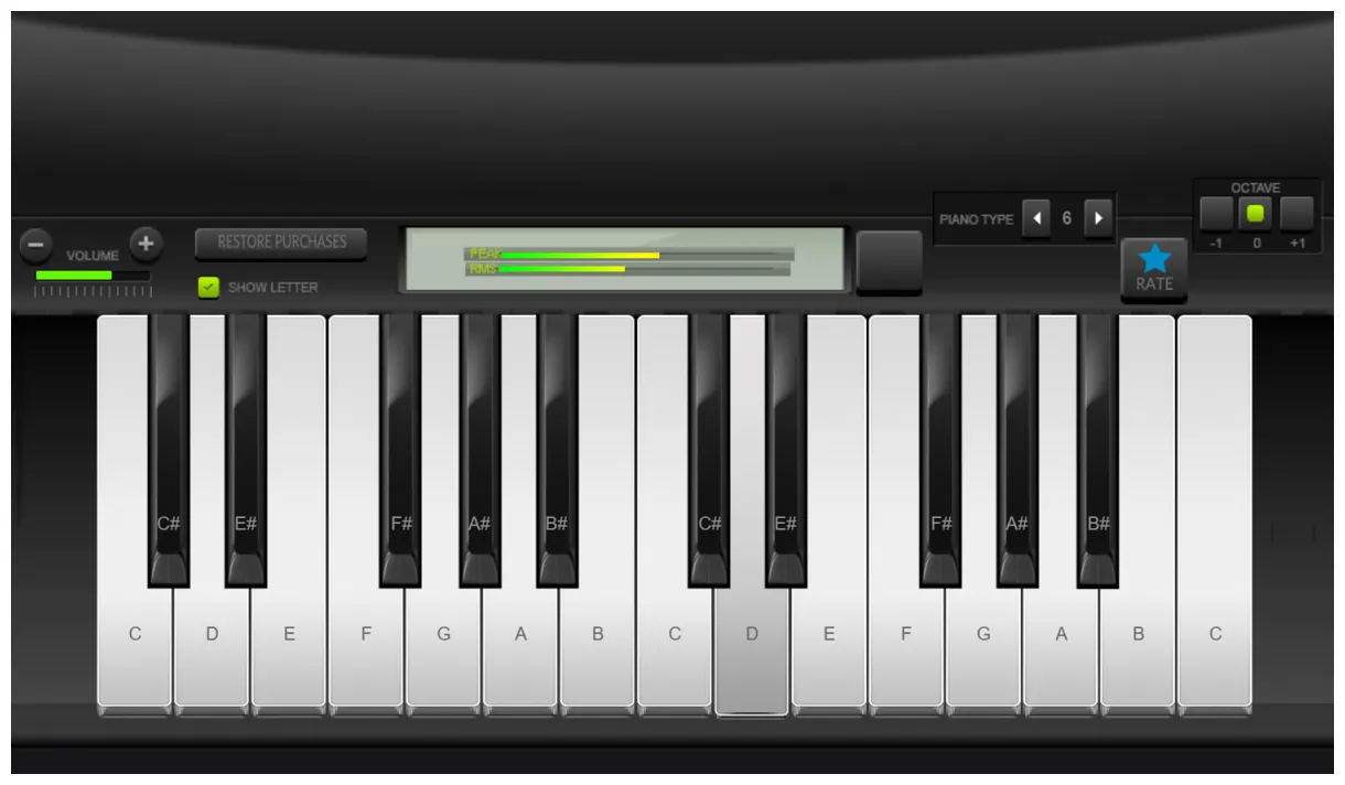 🕹️ play virtual electric piano sim free online basic piano keyboard