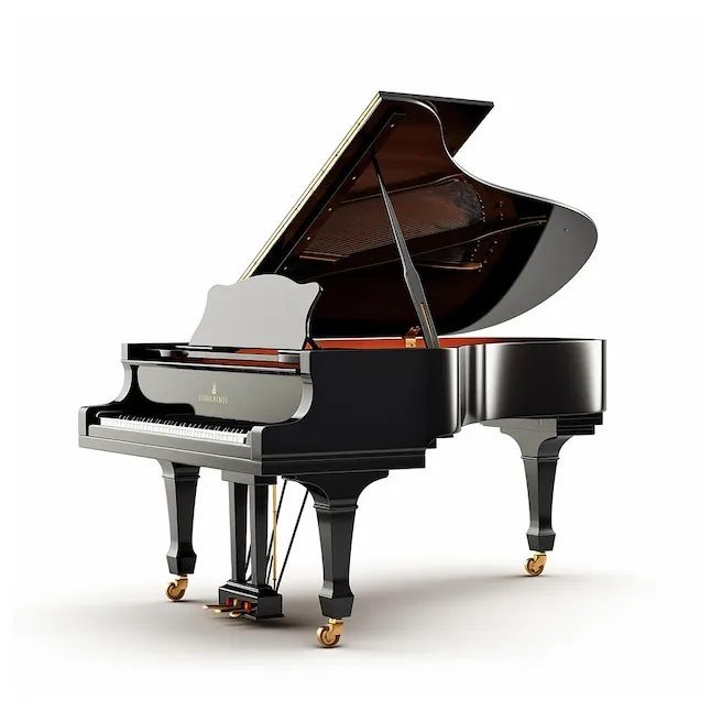 Premium ai piano isolated on white