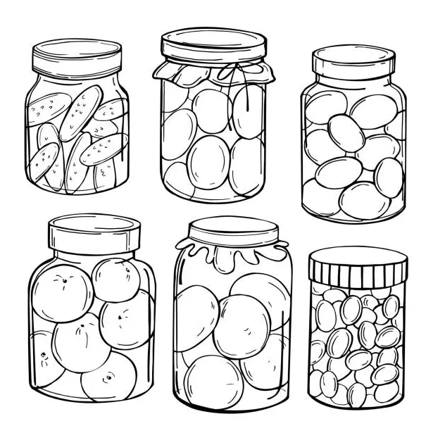 Pickle jar illustrations, royalty-free vector graphics & clip art istock
