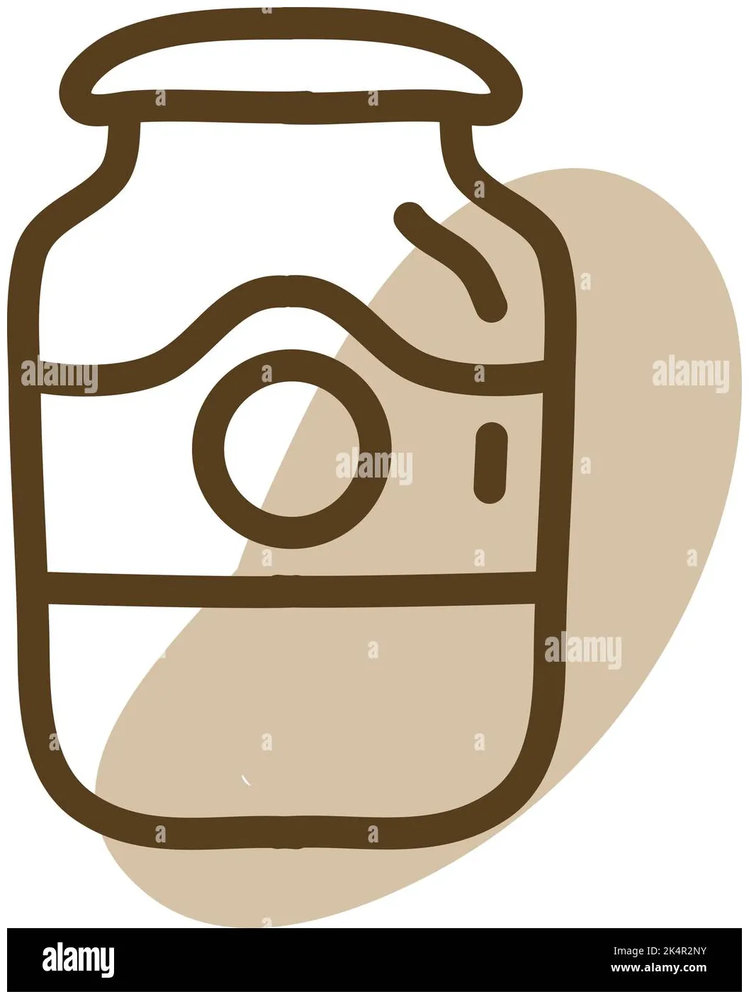 Pickle jar, illustration, vector on a white stock vector