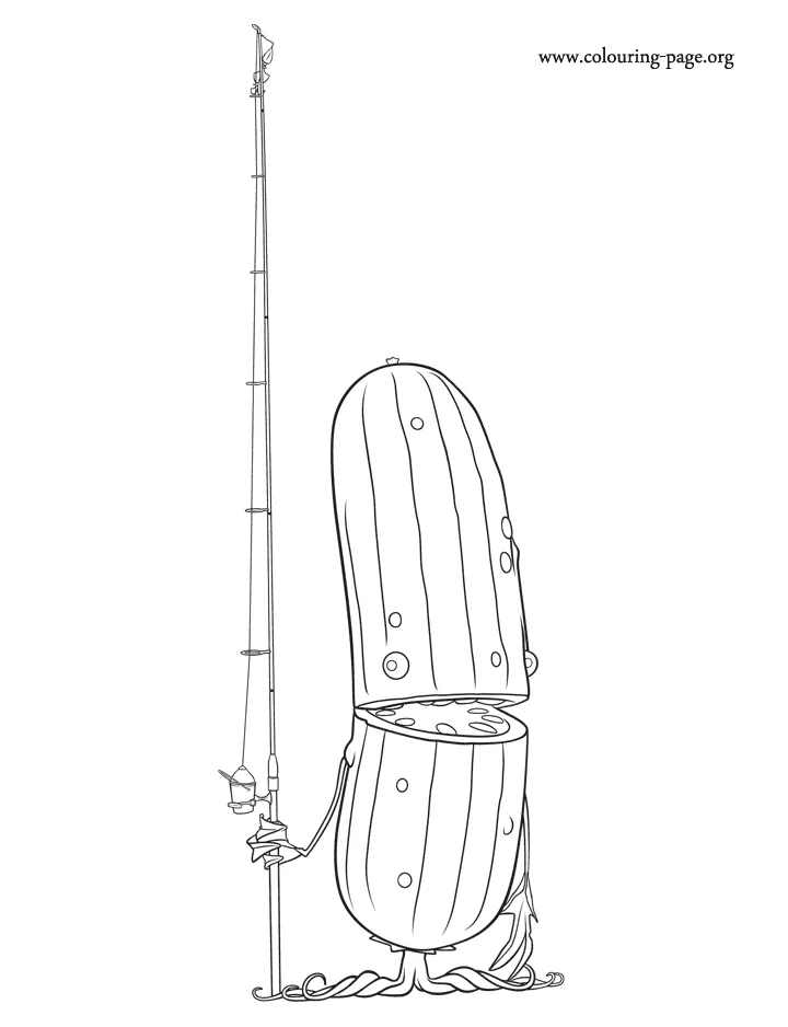 Pickle coloring page free printable coloring pages
