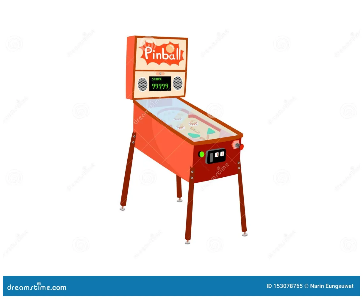 Pinball machine stock illustration cartoondealer #17803294