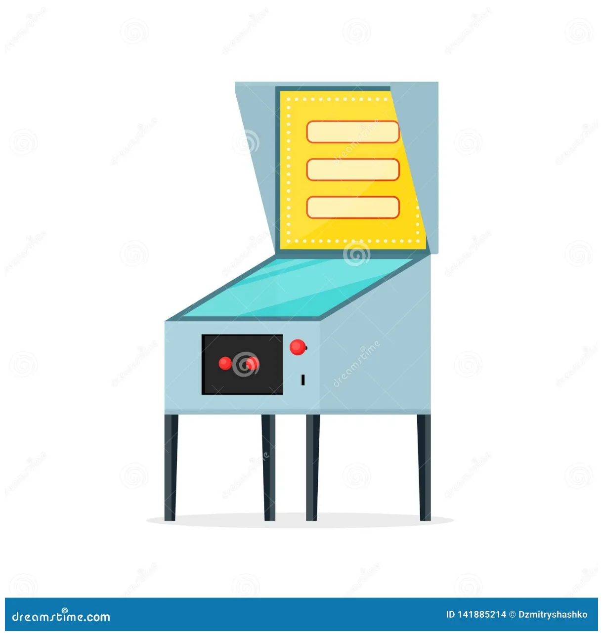 Pinball machine icon vector illustration cartoondealer #141885214