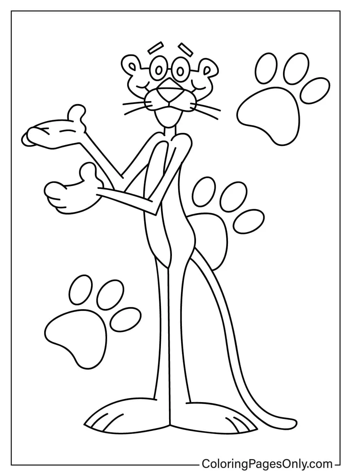 Free printable pink panther free printable coloring pages printable coloring page