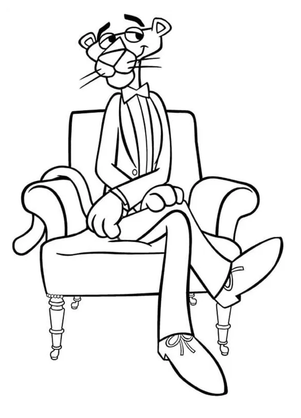 Pink panther coloring pages coloringlib