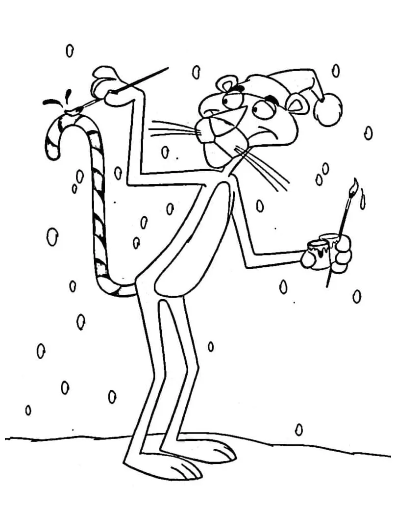 Pink panther coloring pages coloringlib