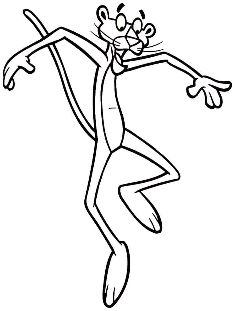 Pink panther coloring pages coloringlib