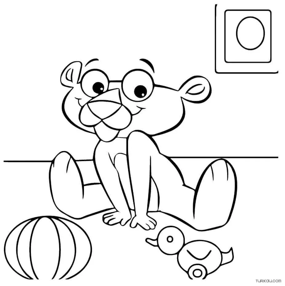 Pink panther coloring page » turkau