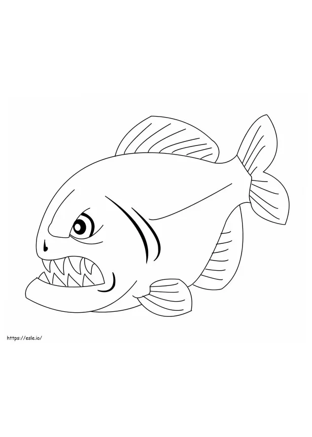 Wimple Piranha coloring page