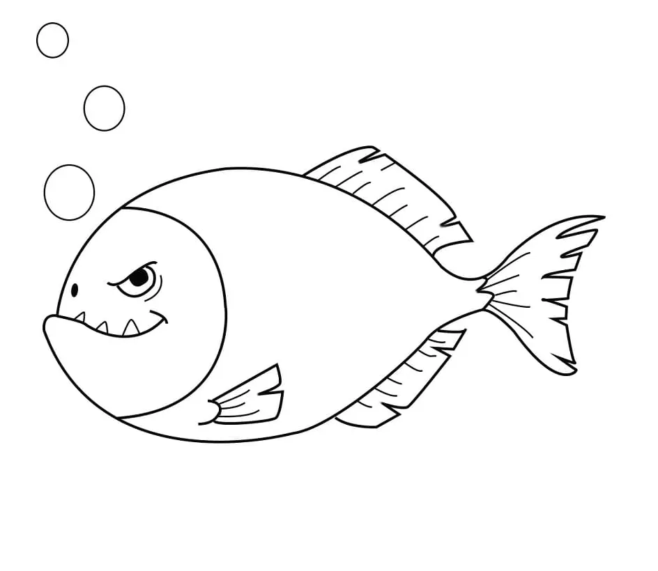 Cartoon Piranha