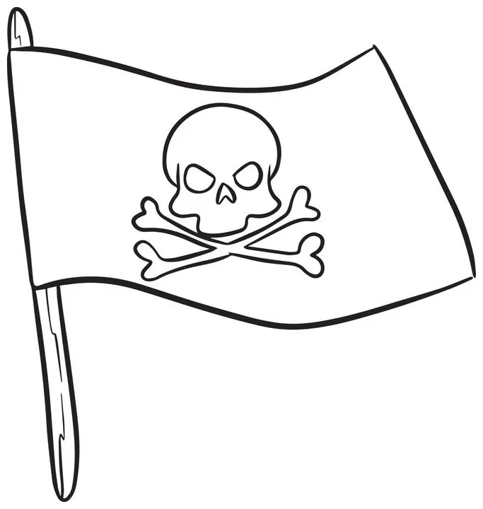 Pirate flag vector art, icons, and graphics for