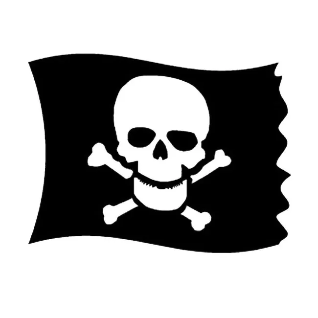 Pirate flag glitter tattoo stencil henna caravan printable coloring page