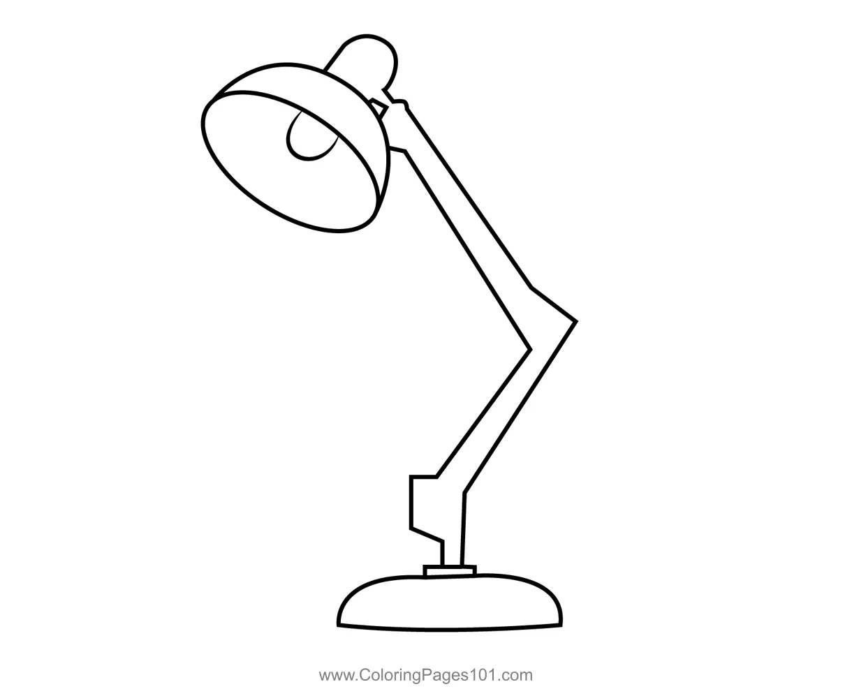 Light lamp coloring page for kids free lamps printable coloring pages