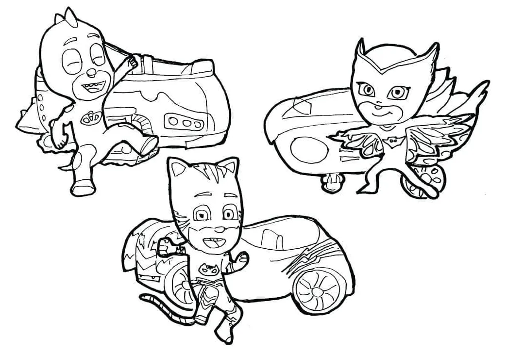 Cool PJ Masks coloring page - Download, Print or Color Online for Free