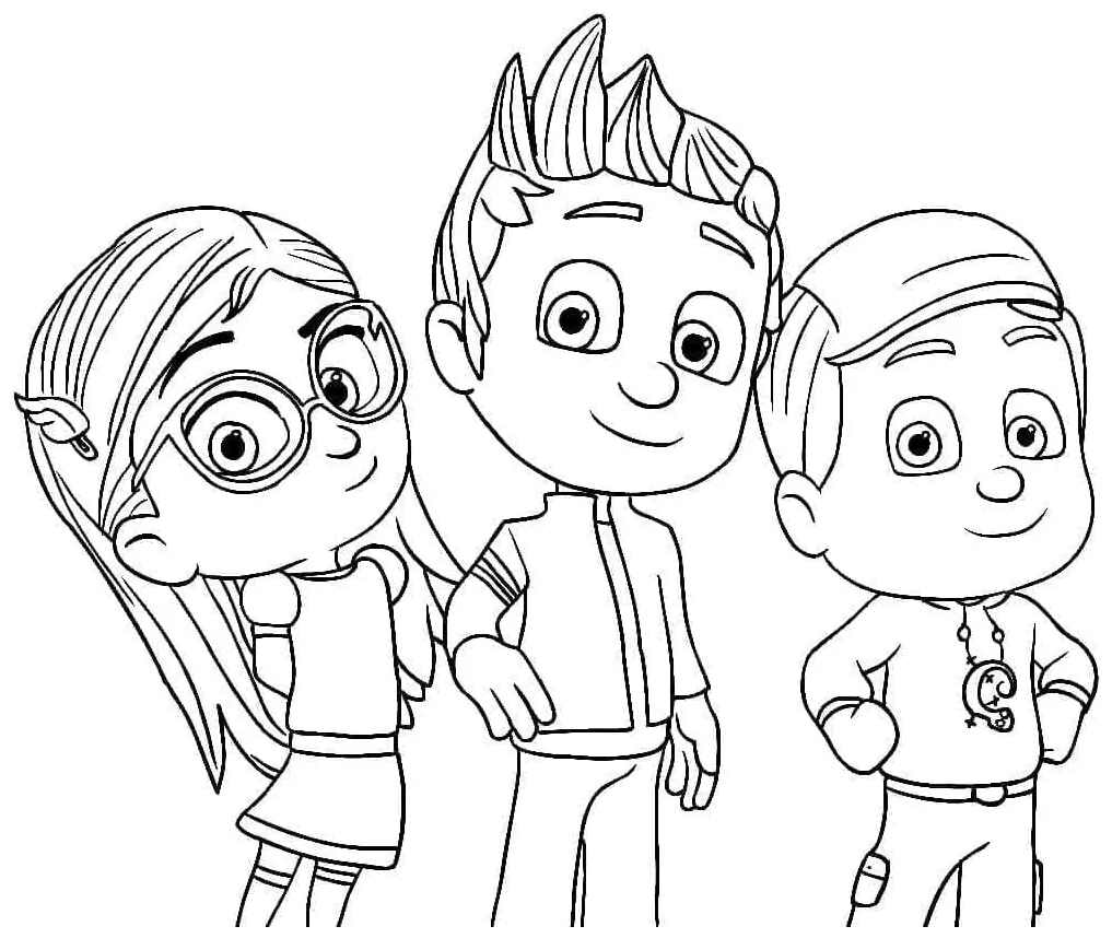 PJ Masks For Free coloring page - Download, Print or Color Online for Free