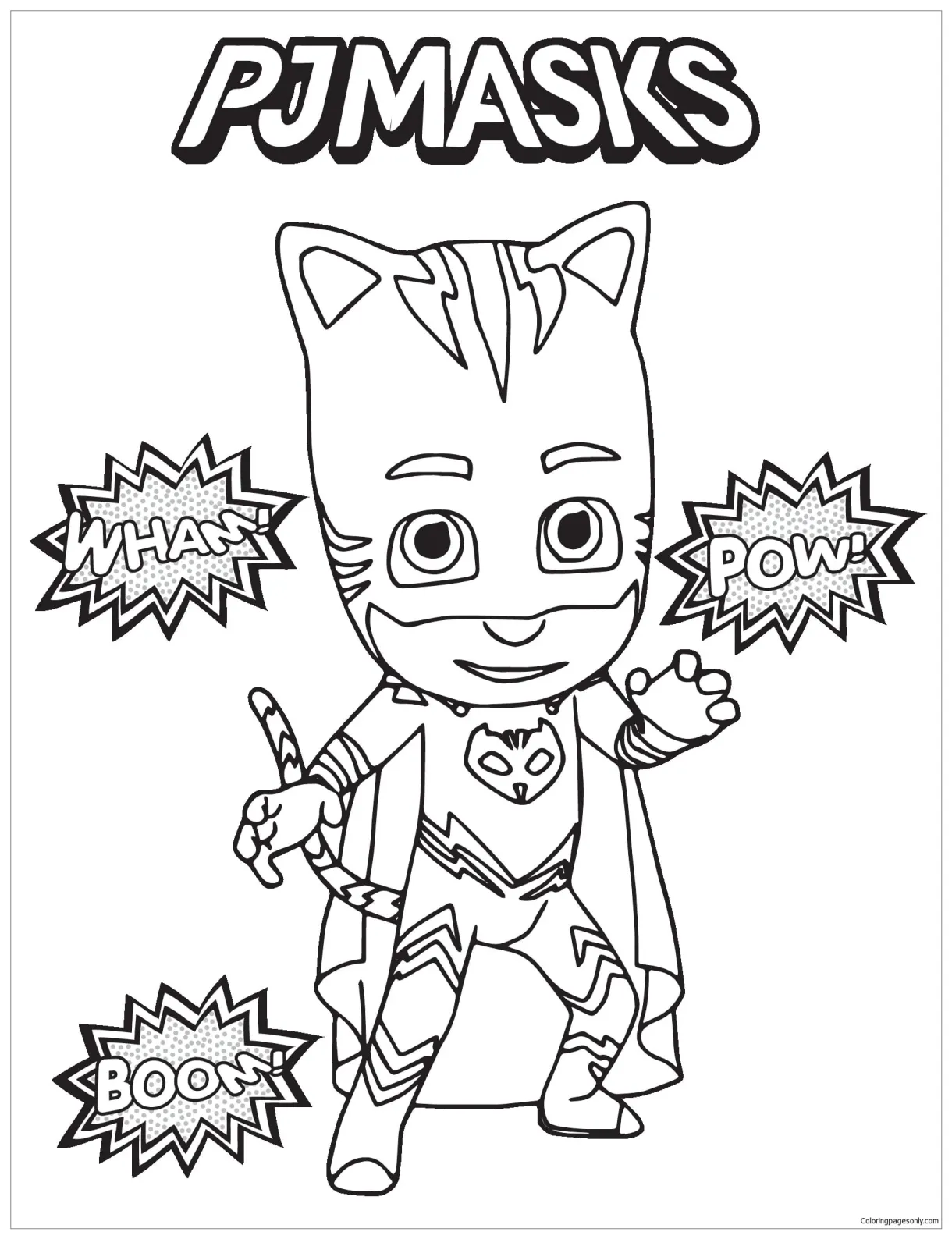 Pj Masks Coloring Page - Download Free Printable