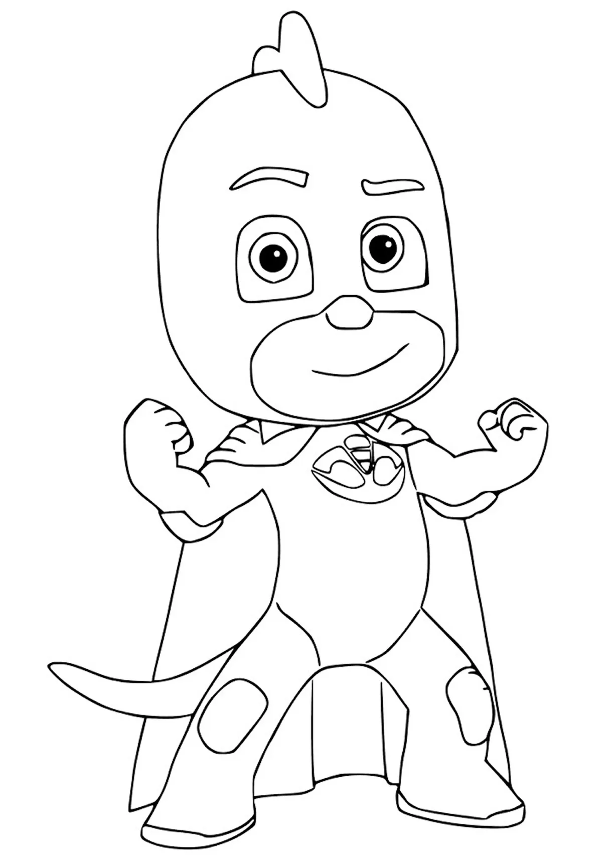 Easy coloring of PJ Masks - PJ Masks Coloring Pages