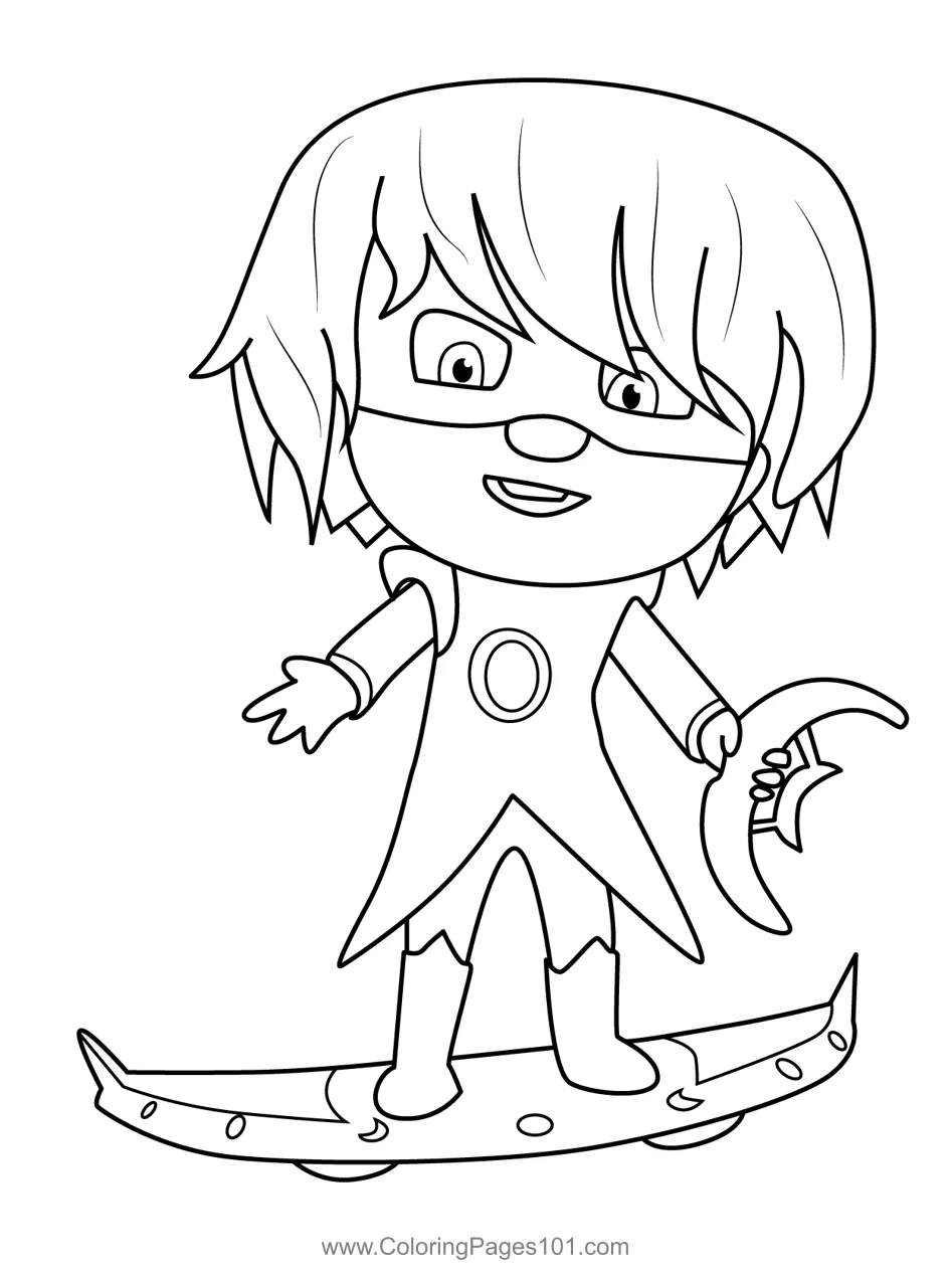 Luna girl pj masks coloring page pj masks coloring pages printable my printable coloring page