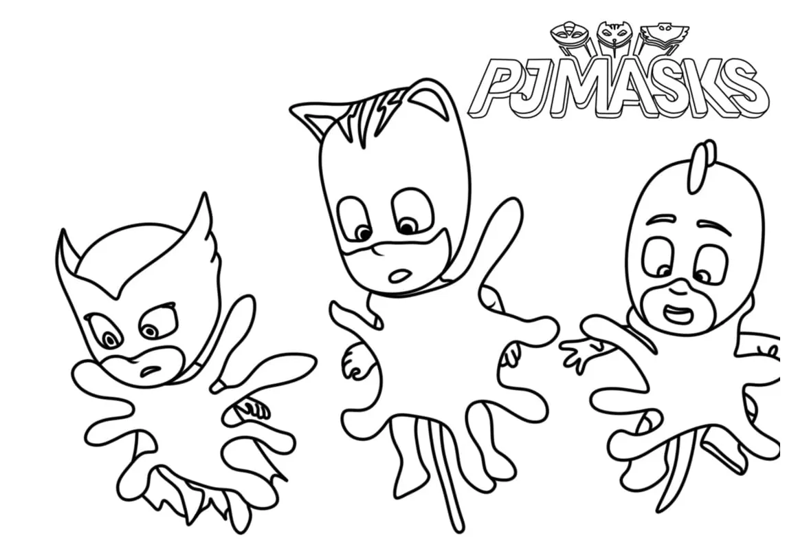 Pj masks coloring page