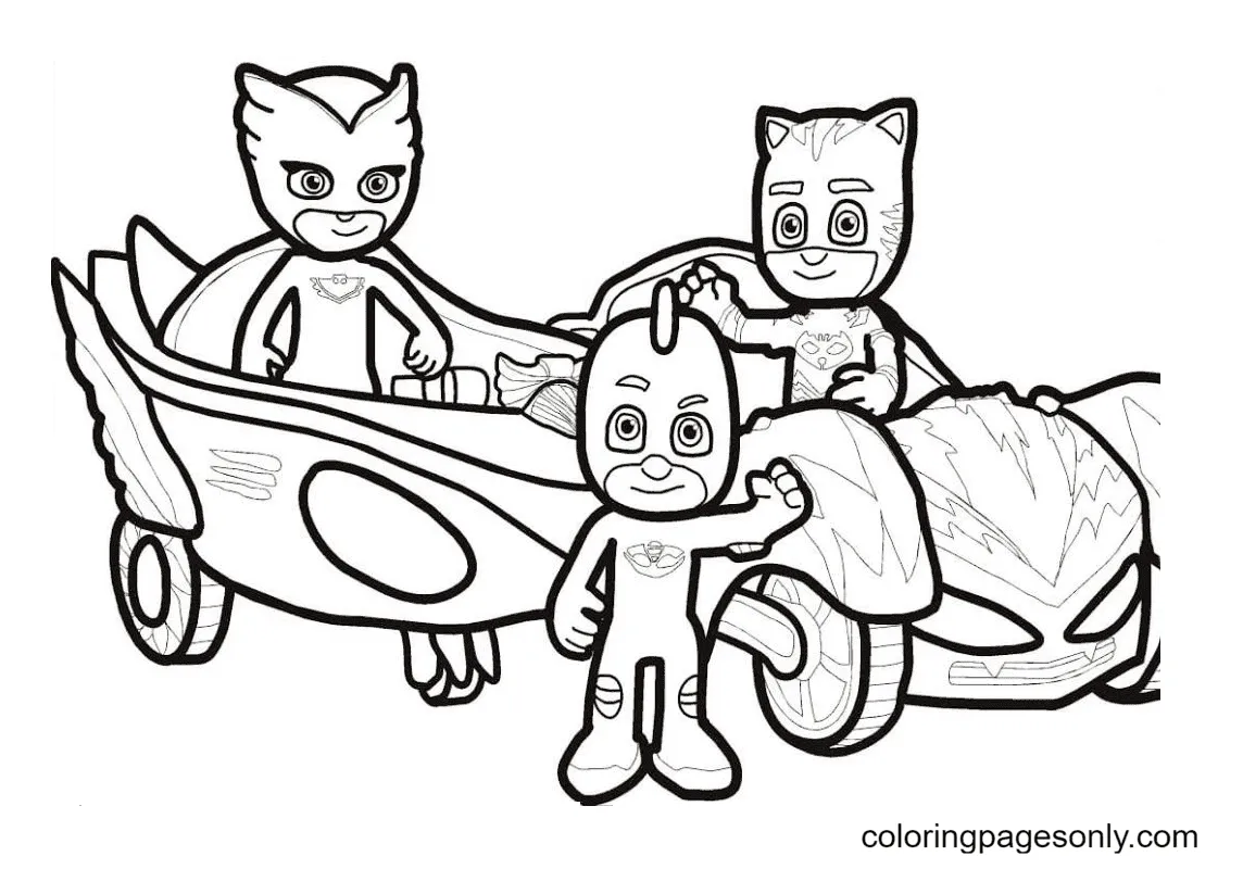 122 pj masks coloring pages coloringpagesonly