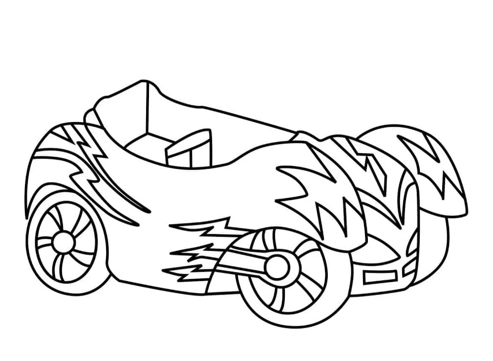 Pj masks cat car coloring page download, print or color online for free