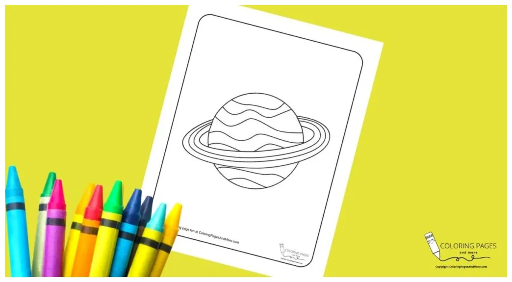 Free Planet Coloring Page - Coloring Pages and More