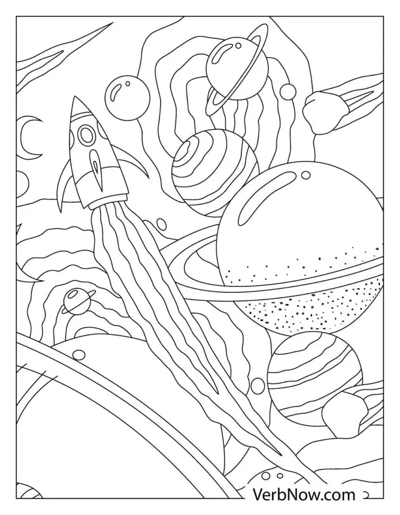Free PLANET Coloring Pages for Download (Printable PDF)