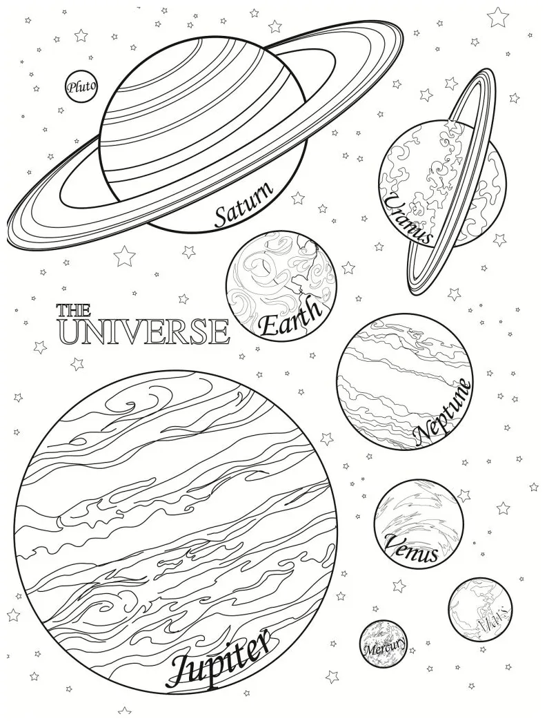 Free Printable Planet Coloring Pages For Kids