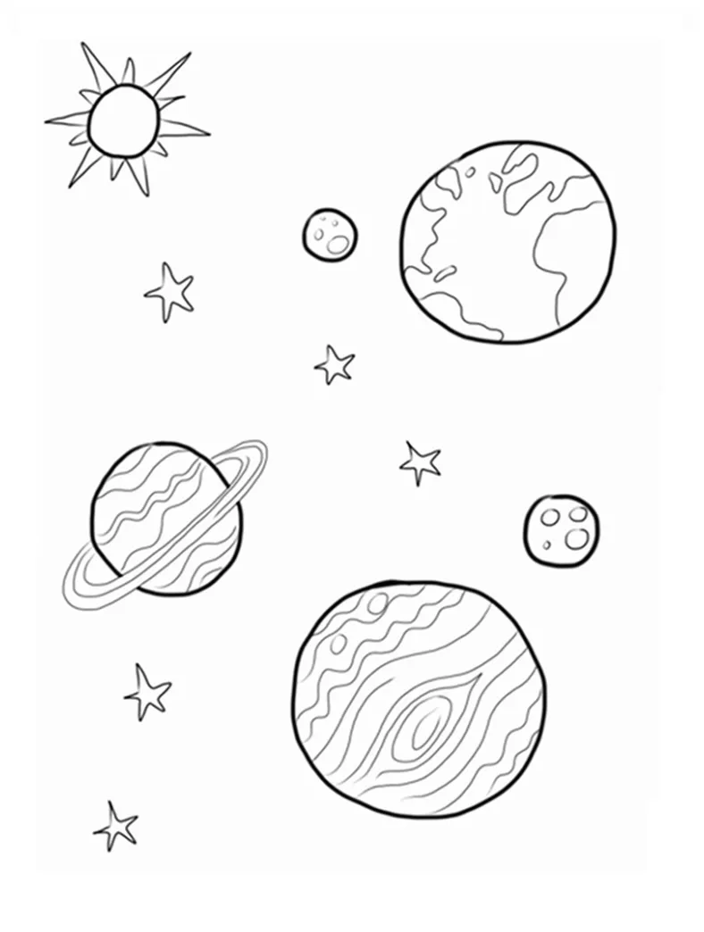 Free Printable Planet Coloring Pages For Kids