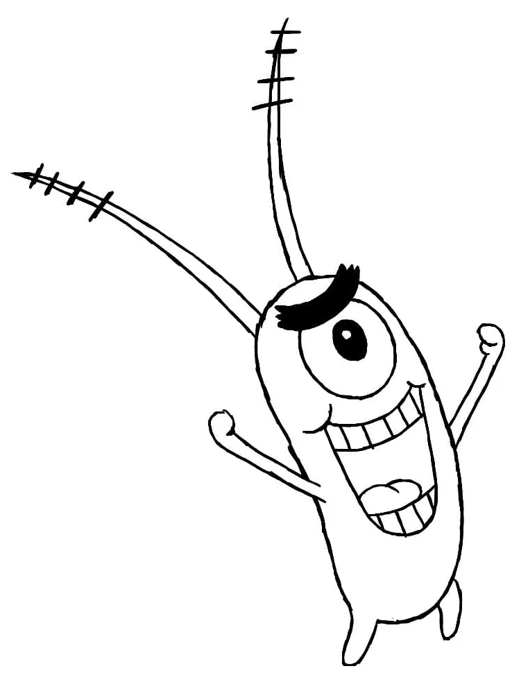 Plankton coloring page