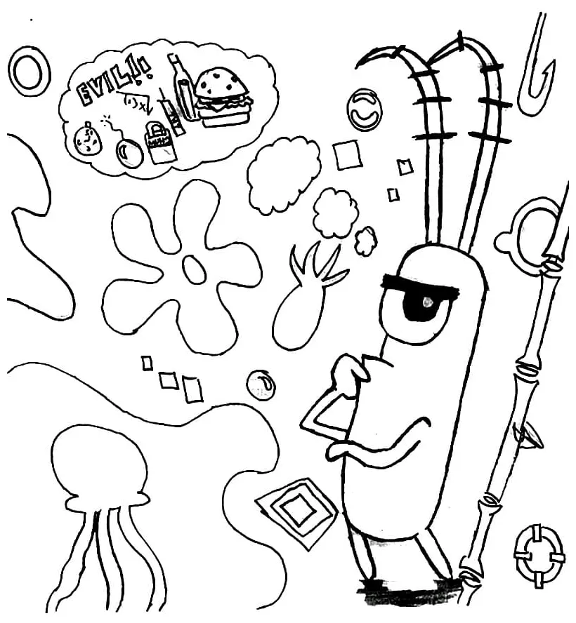 Strong plankton coloring play free coloring game online