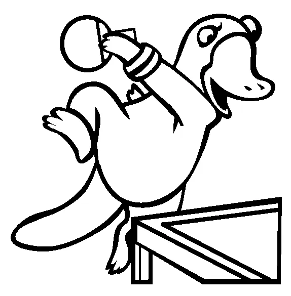 Platypus coloring page animals town animal color sheets platypus