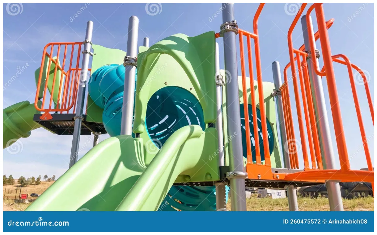 Kids playground . of suburbs, summer 260475572